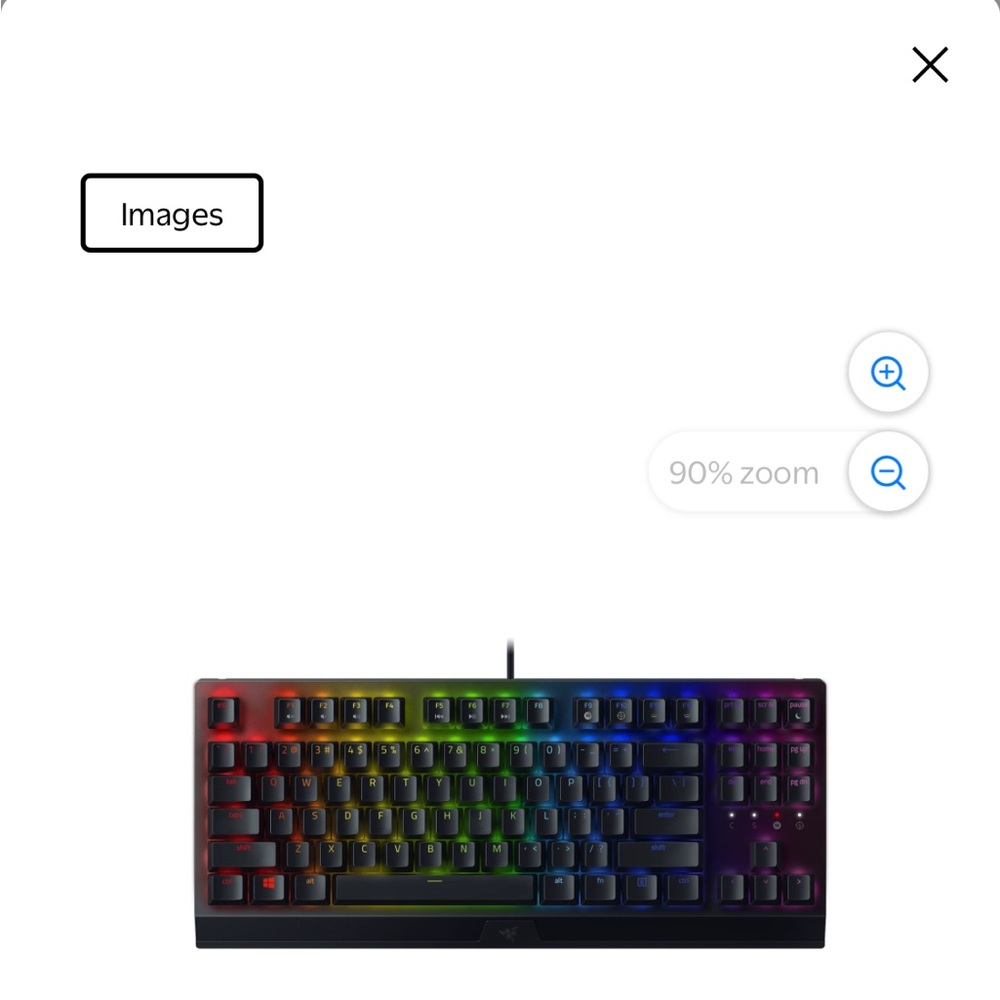 RGB Gaming Keyboard Razer Blackwidow V3 tenkeyless